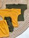 Костюм футболка та шортики 104 см Гірчичний short_futbolka001_104 фото 3