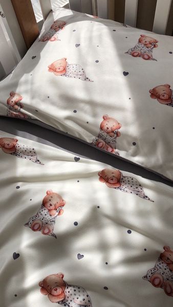 Детское постельное белье с вельветом Мишки с сердечками postil26 фото